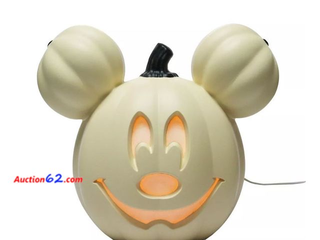Lot 44-184b - 2025 HALLOWEEN Disney 10 Inch Mickey Pumpkin Light Up- Cosmetic: Scratches E-Commerce Return, A basic inspection has been given to this item...