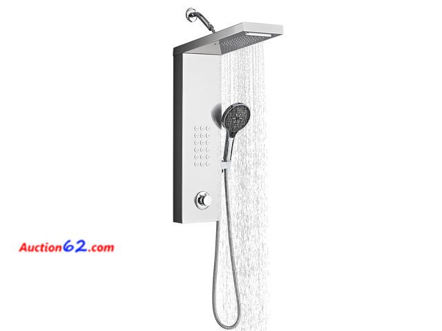 Lot 44-400o - $93.99 Retail price - RTTWYYUU Shower Panel Tower System,Rain Shower Head Rainfall Waterfall Shower,Handheld High Pressure Rain Massage Syst...