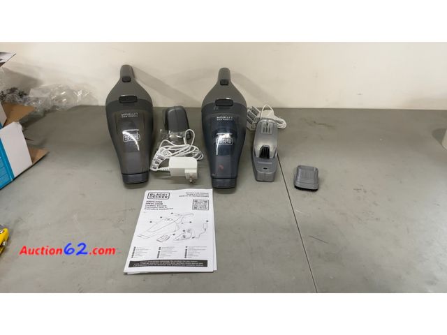 Lot 44-1605j - Black+Decker Dustbuster Cordless Vacuum Lot See All Photo's E-Commerce Return, A basic inspection has been given to this item. Sold AS-IS. N...