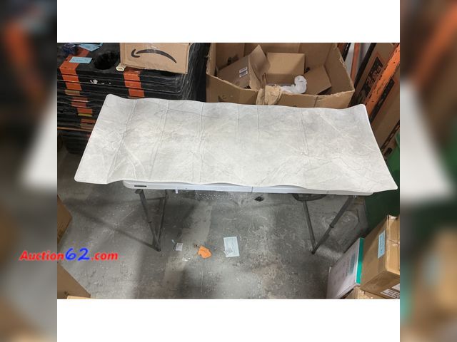 Lot 44-1140j - Tabletop Cover Gray Marble Pattern Not Tested E-Commerce Return, A basic inspection has been given to this item. Sold AS-IS.