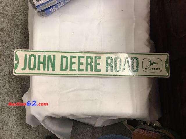 Lot 44-4021w - Officially Licensed. John Deere Road Sign, Open Road Brand. New. Approximately 20 in x 9 in See All Photo's Not Tested Never opened, Factory...