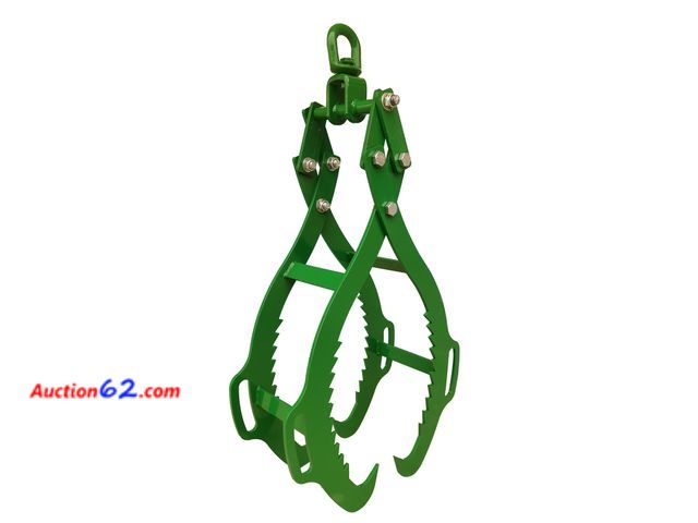 Lot 44-837i - $105.99 Retail price - 4 Claw Log Lifting Tongs Timber Claw Hook, 32in - Heavy Duty Grapple Timber Claw, Lumber Skidding Tongs Logging Grabb...