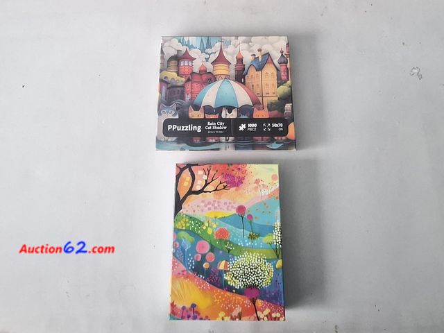 Lot 44-3001j - Lot of 2 Puzzles - Used but in excellent condition - We believe all pieces are there but can not guarantee some might be missing - See Pictu...