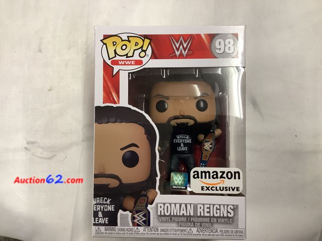 Lot 44-6226w - POP! WWE Roman Reigns, Vinyl Figure 98, New. See All Photo's Not Tested Never opened, Factory Sealed