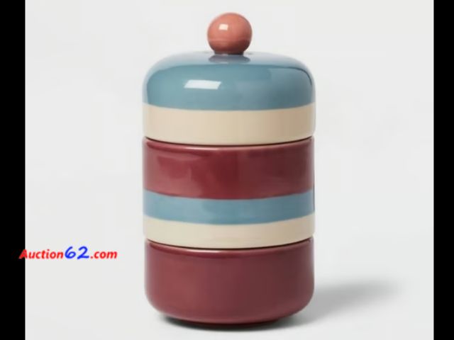Lot 44-3054q - New - Opalhouse Jungalow Tiered Canister - New in Sealed Box - See Pictures Never opened, Factory Sealed