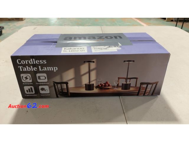 Lot 44-1745m - Kakanuo Cordless Table Lamp Set of 2 TL-LED2-01 Rechargeable Dimmable See All Photo's Not Tested Appears New, A basic inspection has been gi...