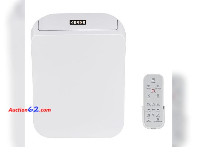 Lot 44-4041f - $179.99 Retail price - KERDE 08A Electric Bidet Toilet Seat,Remote Control,Warm Water Cleansing, Heated Seat,Adjustable Temperature Settings...