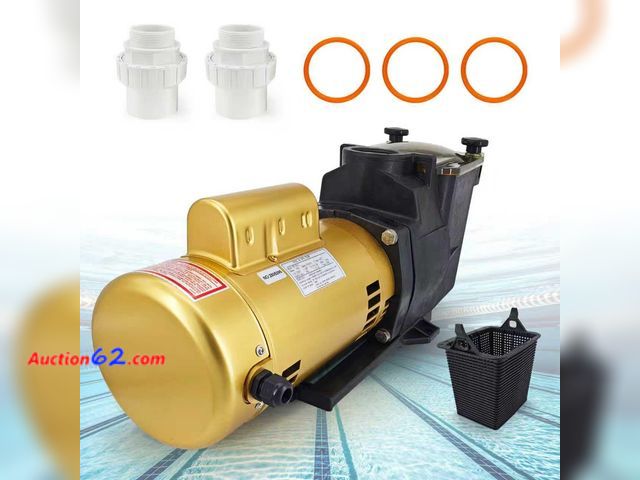 Lot 44-2633w - $510 Retail price - Meiclics W3SP2610X15 Replacement Pool Pump Motor 1.5HP 115V/230V Single Speed Compatible with Hayward SP2610X15 High Eff...