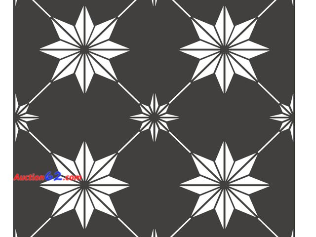 Lot 44-1648p - $35 Retail value- FloorPops Floor Tiles Rigel - Peel &amp; Stick Vinyl, No Grout, No Special Tools Needed, 10 Tiles, Black/White Appears New...