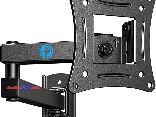 Lot 44-9049g - Pipishell Full Motion TV Wall Mount Bracket, Swivel Tilts Articulating Extension Fits Max VESA 100x100mm, Corner TV Mount for 13-32 Inches L...