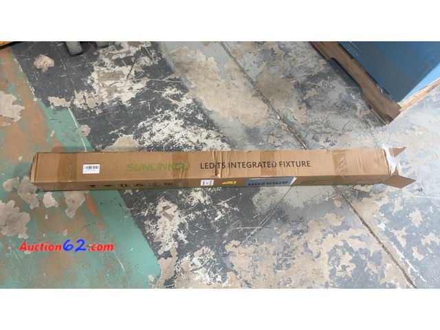 Lot 44-1518o - SUNLINKCO (6 Pack) 4FT T5 LED Integrated Fixture, 6500K,20W,2300LM(Super Bright White) Linkable LED Shop Light,Garage Ceiling and Cabinet Li...