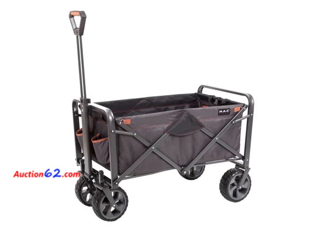 Lot 44-571e - MAC Folding Wagon with Brakes Not Tested See All Photo's Appears New, A basic inspection has been given to this item. Sold AS-IS.