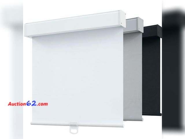 Lot 44-2634w - Lot of (1) SHADEMOON Blackout Cordless Roller Shades for Windows,Free-Stop System Blind with Valance,Pull Down Room Darkening Indoor Shades,...