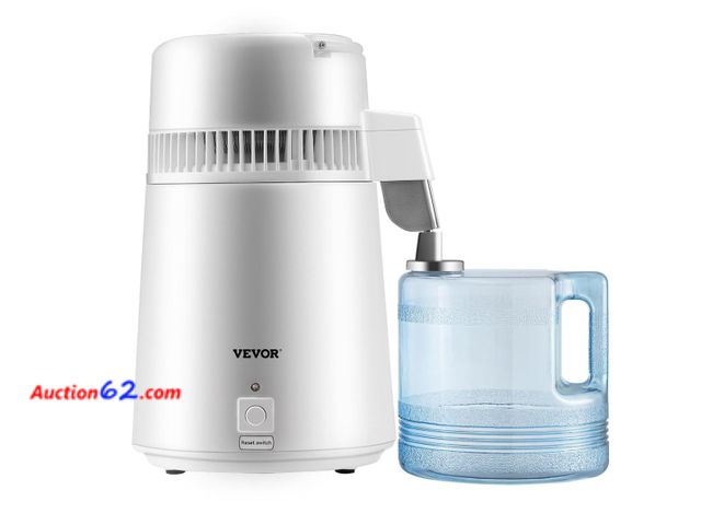 Lot 44-1947i - $100 Retail price - VEVOR Water Distiller, 1.1 Gal Distilled Water Machine, 750W Pure Water Distilling w/BPA Free Plastic Container, Water D...