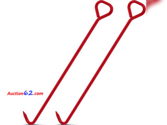 Lot 44-257m - Therwen 2 Pcs Manhole Cover Hook 36 Inch with 5/8" Hex Alloy Steel Rigid Heavy Duty Manhole Cover Lifter with Inline Handle for Lid Puller M...