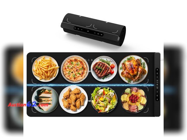 Lot 44-232 - $94.99 Retail price - Newise Graphene Warming Mat for Food, Dual-Zone Heating XXL 36”x17”, Food Warmer for Parties Buffets with 6 Temperatur...