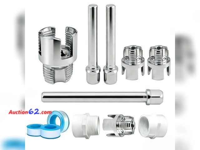 Lot 44-708 - PVC Pipe Threader 3PCS Set, Internal &amp; External Threading Tool for 1/2" 3/4" 1" Pipes(3Pcs*1/2"+3/4"+1) See All Photo's Not Tested Appea...