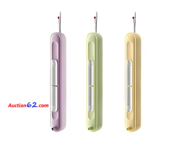 Lot 44-958m - Lot of 3 Packs - Upgraded 2 in 1 Automatic Needle Threaders Seam Ripper,Quilting Supplies Sewing Kit,Quick Sewing Machine Loop Needle Thread...
