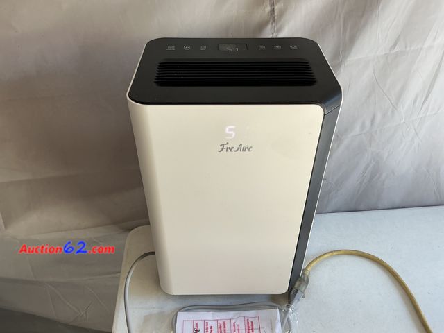 Lot 44-126m - FreAire Dehumidifier Model D068B White See All Photo's E-Commerce Return, A basic inspection has been given to this item. Sold AS-IS. Powers...