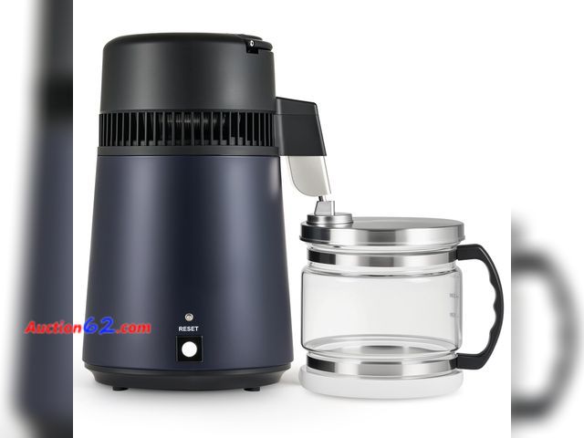 Lot 44-672o - $119.99 Retail price - CO-Z 1.1 Gallon Water Distiller, 4L Countertop Distilled Water Machine with Glass Pot, 750W Distilled Water Maker for...