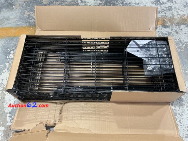 Lot 44-1601w - $109 Retail price - Hyper Tough Black Wire Shelf 6-Tier 72"H x 47.7"W x 18"D, 2100lbs Total Capacity E-Commerce Return, A basic inspection h...