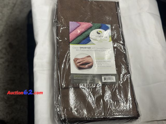 Lot 44-6014f - 12 brown smart choice microfiber all purpose wet/dry clothes. Lint free cleaning. 16x16 inches. #M915101BR See All Photo's Not Tested Never ...