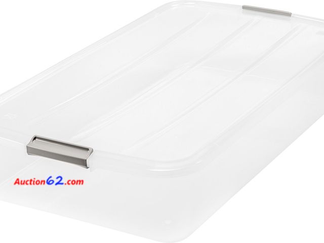 Lot 44-1178i - IRIS 50 Quart Buckle Up Box Appears New, A basic inspection has been given to this item. Sold AS-IS. Not Tested