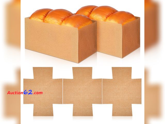 Lot 44-2501e - TOYANDONA 50 Pcs Bread Pan Liners Disposable Parchment Paper Loaf Pan Liners Nonstick Baking Paper Sheets for Bread Cake Pastry Snacks and C...