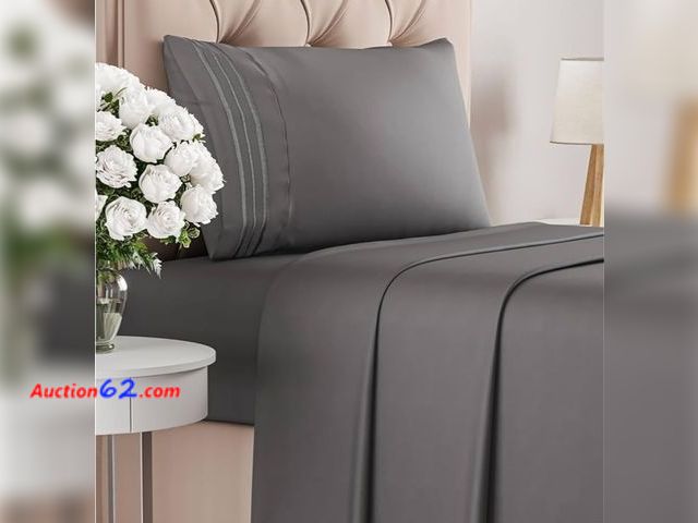 Lot 44-6710p - KTLT Twin XL Sheet Set - 3 Piece Bedding Sheets &amp; Pillowcases - Hotel Luxury Bed Sheets, Extra Soft Bed Sheets - 15" Deep Pocket Sheets ...