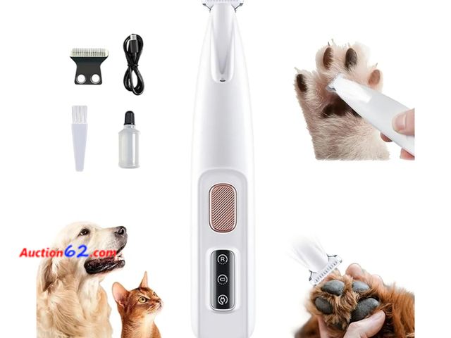 Lot 44-6818g - Pet Micro Precision Trimmer, Multifunctional Pet Hair Clippers for Grooming with LED Light, Low Noise Waterproof Rechargeable Dog/Cat/Pet Ha...