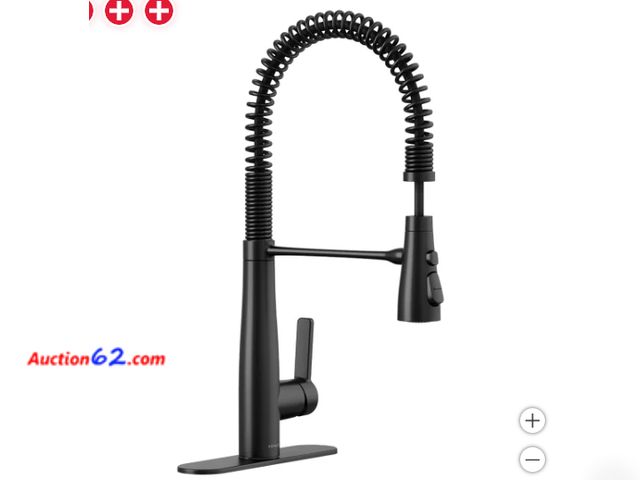 Lot 44-1663p - NEW Kohler Vind Semi-Professional Pull Down Kitchen Sink Faucet Matte Black Appears New, A basic inspection has been given to this item. Sol...