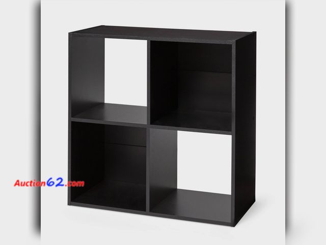 Lot 44-506j - 11" 4-Cube Book Shelf Black - Brightroom™ See All Photo's Not Tested Appears New, A basic inspection has been given to this item. Sold AS-IS...