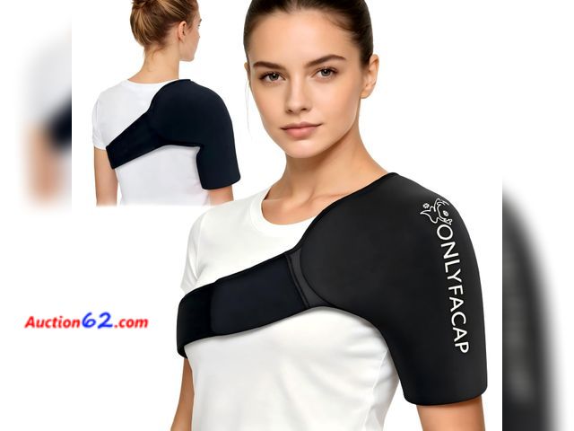Lot 44-9144 - Large onlyfacap Shoulder Ice Pack Wrap, Hot &amp; Cold Compression for Rotator Cuff Appears New, A basic inspection has been given to this i...