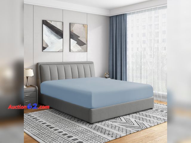Lot 44-2584w - Cathay Home King Fitted Sheet Only – Double Brushed Microfiber Ultra Soft, 16" Deep Pocket for 14"-18" Mattress, Wrinkle &amp; Fade Resistan...