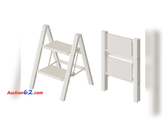 Lot 44-140o - HillhutApex 2 Step Ladder, Lightweight Portable 2 Step Stool with Anti-Slip Wide Pedal, 330lbs Capacity Aluminum Ladder for Household,Office...