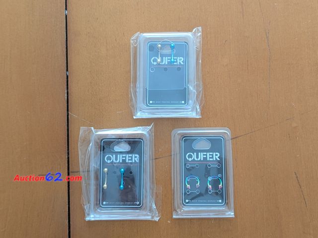 Lot 44-3078g - Lot of 3 - OUFER Body Jewelry - New in Sealed Packages - See Pictures Appears New, A basic inspection has been given to this item. Sold AS-I...