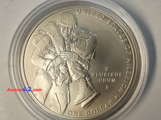 Lot 44-8319f - 2011-S MEDAL OF HONOR 90% SILVER DOLLAR. BRILLIANT UNCIRCULATED.  MINTED IN SAN FRANCISCO. -NT