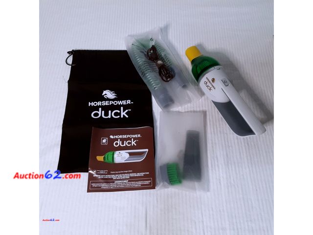 Lot 44-5282g - Horsepower Duck Vac, the cordless, Ultra compact, power vacuum, easy to store, easy to use, rechargeable, powerful suction. E-Commerce Retur...