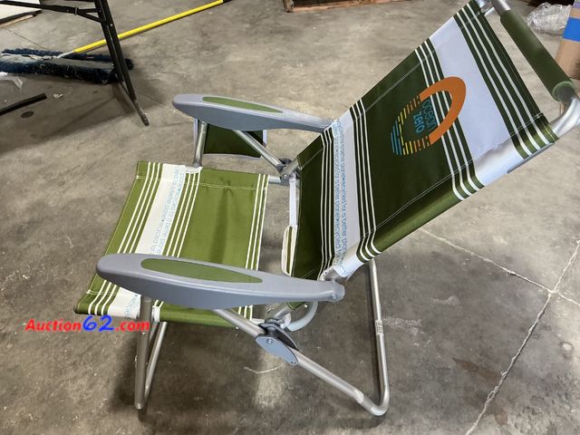 Lot 44-247e - Portable Folding Camping Chair with Sun Canopy See All Photo's E-Commerce Return, A basic inspection has been given to this item. Sold AS-IS...
