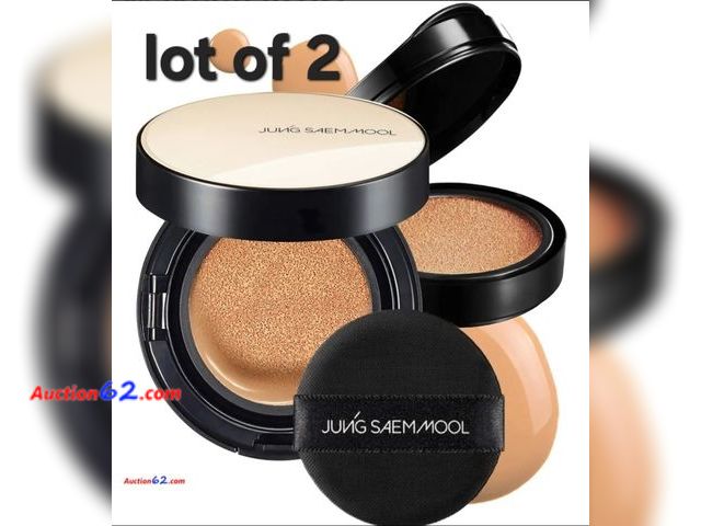 Lot 44-6654p - Lot of 2 [JUNGSAEMMOOL OFFICIAL] Skin Nuder Cover Layer Cushion 25 (Medium Deep) | Refill Included | Delicate Cover | All-day Lasting | Make...