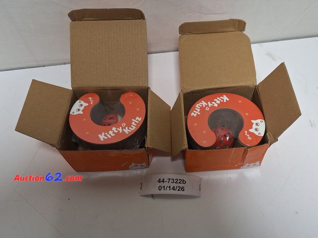 Lot 44-7322b - Lot of (2)  cat scratch board cat toy with bell  Appears New, A basic inspection has been given to this item. Sold AS-IS.