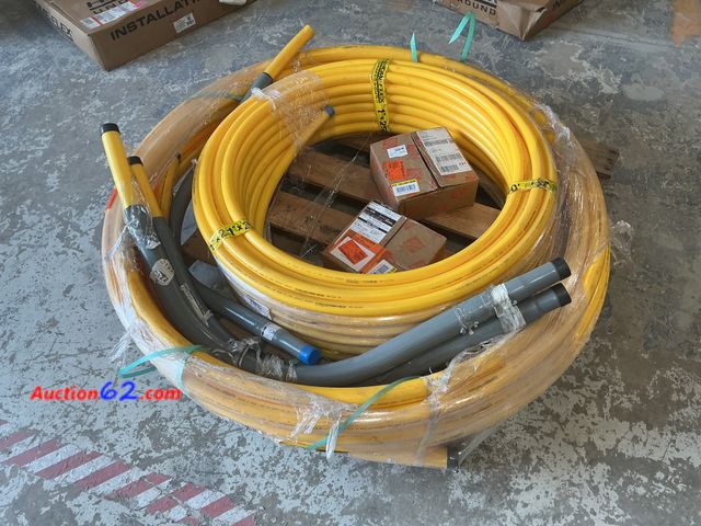 Lot 44-17g - Large lot- Total Retail $955- (1) 1 in. IPS Poly DR 11 to 1 in. MIP Underground Meter Riser Bent- (2) 1-1/2 in. IPS Poly DR 11 to 1-1/2 in. ...