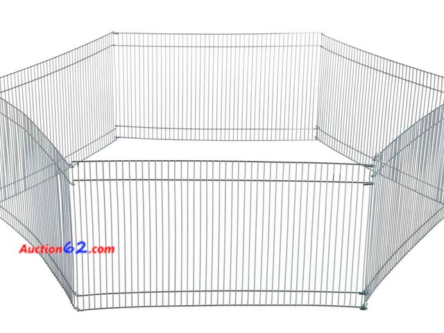 Lot 44-5581m - TRIXIE Small Animal Indoor Wire Playpen, Portable Hamster Exercise Pen, 10" Tall Appears New, A basic inspection has been given to this item...