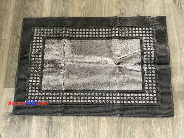 Lot 44-2078m - Door Mat Indoor or Outdoor Blk/Grey, 23.5"x35.5". Appears New, A basic inspection has been given to this item. Sold AS-IS. See All Photo's N...