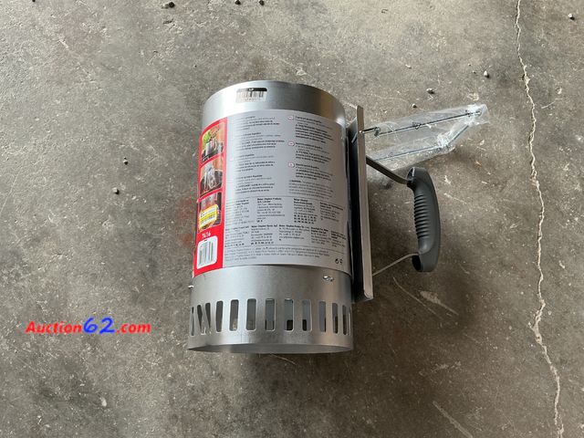 Lot 44-308e - $133.04 Retail price - Weber 7416 Rapidfire Chimney Starter See All Photo's E-Commerce Return, A basic inspection has been given to this ite...
