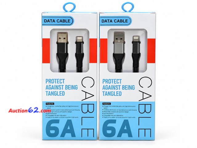 Lot 44-6096m - Data cable for IPhone 1 black, 1 silver Appears New, A basic inspection has been given to this item. Sold AS-IS. See All Photo's Not Tested ...
