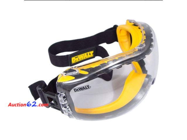 Lot 44-2740f - DEWALT DPG82-11 Concealer Clear Anti-Fog Dual Mold Safety Goggle, Clear Lens, 1 Pair Appears New, A basic inspection has been given to this ...