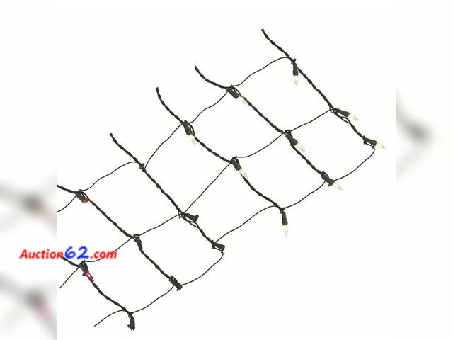 Lot 44-1673 - 150 Net Light Set, Clear Bulbs Appears New, A basic inspection has been given to this item. Sold AS-IS. Not Tested See All Photo's