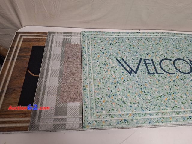 Lot 44-7332b - Lot of (3)  18"×30" heavy-duty slip-resistant weather-resistant, eco-friendly entrance mat for indoor/outdoor use Appears New, A basic inspe...