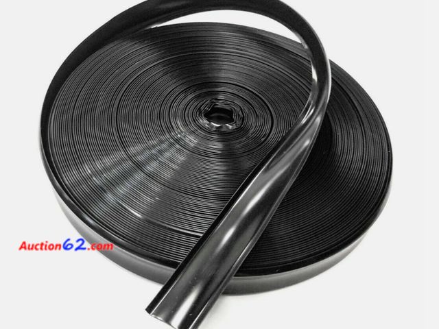 Lot 44-9147j - Black Vinyl Trim Screw Cover 1" X100FT-Flexible Molding Insert for RV, Trailer, Boat-Uv Resistent &amp; Weatherproof-Sell-E Appears New, A b...